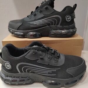 Unisex Steel To Work Shoe‎ Sz 45 US 11 Anti Slip Puncture Proof Rotating Buckle